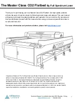 Предварительный просмотр 3 страницы Full Spectrum Laser Master Class CO2 Flatbed User Manual