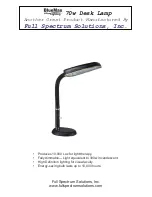 Full Spectrum Solutions Desk Lamp Quick Manual preview