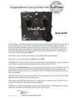 Preview for 1 page of Fulltone WahFull Manual