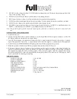 Preview for 2 page of Fullwat FUM-1224-40FDC User Manual