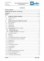 Предварительный просмотр 2 страницы Fullwood M2erlin Operating Instructions For Safe Use