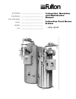 FULTON FB-A 10 Instruction, Operation And Maintenance Manual preview