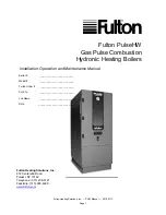 Preview for 1 page of FULTON PHW 1000 Installation, Operation And Maintenance Manual