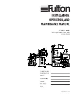 Preview for 1 page of FULTON VSRT Series Installation, Operation And Maintenance Manual