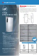 Fumagalli MAGNUM TPSM SPEED-MAX 550 Manual preview