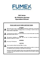 Fumex FA2 Series Operation Manual preview