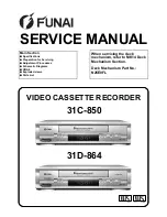 Preview for 1 page of FUNAI 31C-850 Service Manual