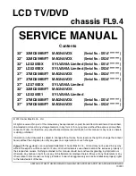 FUNAI 32" LCD TV/DVD Service Manual preview