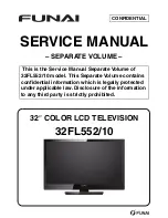 Preview for 1 page of FUNAI 32FL552/10 Service Manual