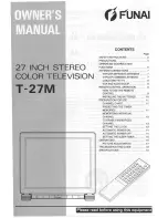 FUNAI CTV270S Owner'S Manual preview