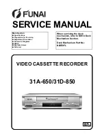 Preview for 2 page of FUNAI D50Y-100M Service Manual