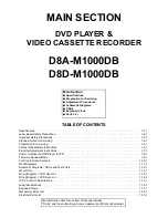 Preview for 2 page of FUNAI D8A-M1000DB Service Manual