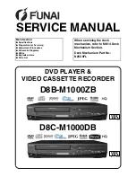 Preview for 1 page of FUNAI D8B-M1000ZB Service Manual