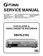 FUNAI DBVR-2700 Service Manual предпросмотр