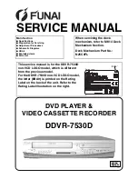 FUNAI DDVR-7530D Service Manual preview