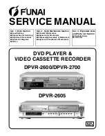 FUNAI DPVR-2600 Service Manual preview