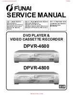 Preview for 1 page of FUNAI DPVR-4600 Service Manual