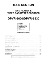 Предварительный просмотр 2 страницы FUNAI DPVR-6600 Service Manual