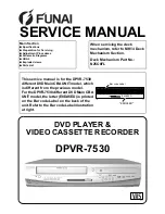 Preview for 1 page of FUNAI DPVR-7530 Service Manual