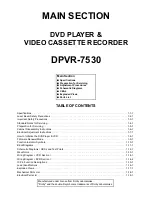 Preview for 2 page of FUNAI DPVR-7530 Service Manual