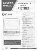 Preview for 1 page of FUNAI F13TRE1 Owner'S Manual