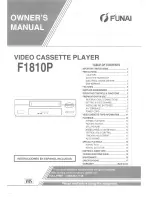 FUNAI F1810P Owner'S Manual preview