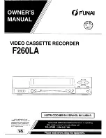 FUNAI F260LA Owner'S Manual предпросмотр