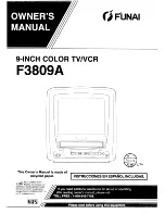 Preview for 1 page of FUNAI F3809A Owner'S Manual