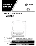 FUNAI F3809D Owner'S Manual preview