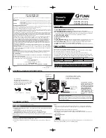 FUNAI F413TB, F419TB Owner'S Manual предпросмотр