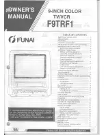 Preview for 1 page of FUNAI F9TRF1 Owner'S Manual