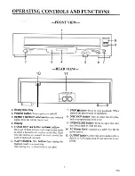 Предварительный просмотр 5 страницы FUNAI FCD5000 Owner'S Manual