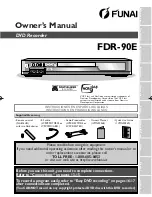 FUNAI FDR-90E Owner'S Manual preview