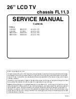 FUNAI FL11.3 Service Manual preview