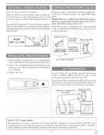 Предварительный просмотр 11 страницы FUNAI FV2161 Owner'S Manual