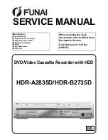 FUNAI HDR-B2735D Service Manual preview
