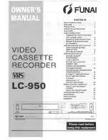 Предварительный просмотр 1 страницы FUNAI LC-950 Owner'S Manual