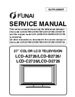 FUNAI LCD-A2726 Service Manual preview