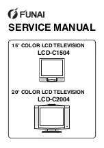 Preview for 1 page of FUNAI LCD-C1504 Service Manual