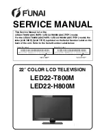 FUNAI LED22-H800M Service Manual предпросмотр