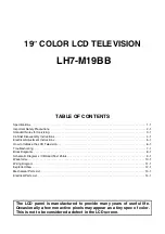 Preview for 2 page of FUNAI LH7-M19BB Service Manual