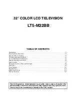 Preview for 2 page of FUNAI LT5-M32BB Service Manual