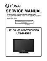 Preview for 1 page of FUNAI LT8-M40BB Service Manual