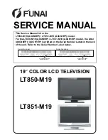 Preview for 1 page of FUNAI LT850-M19 - SERVICE Service Manual