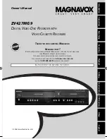 FUNAI Magnavox ZV427MG9 A Owner'S Manual preview