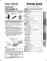 FUNAI Philco DP100HH8A Owner'S Manual preview