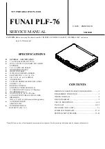 FUNAI PLF-76 Service Manual preview