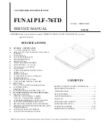 FUNAI PLF-76TD Service Manual preview