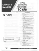 FUNAI SC-670 Owner'S Manual preview