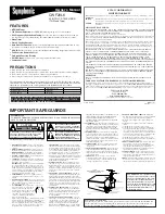 FUNAI Symphonic CWF20L6 Owner'S Manual preview